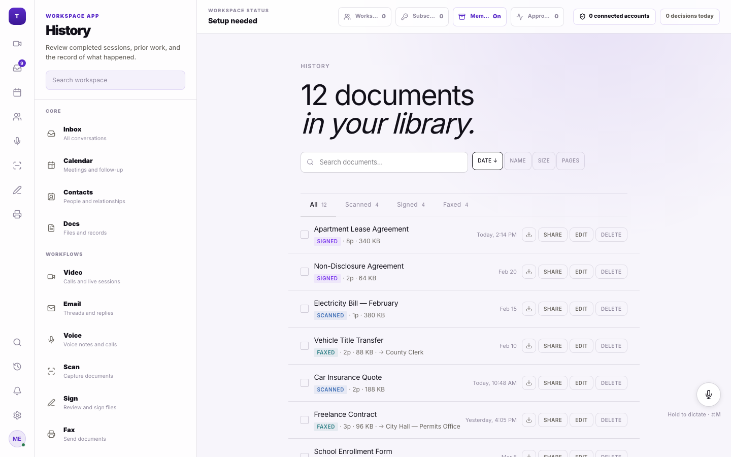 Triopia customer record